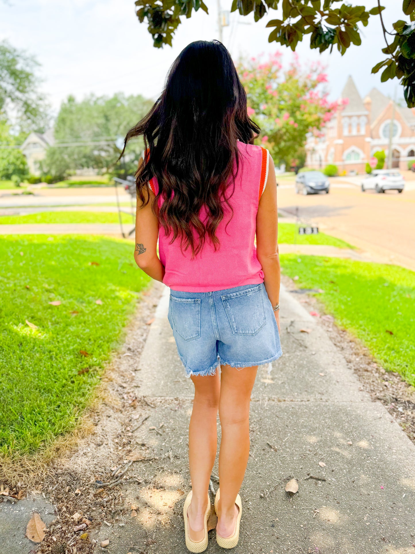 Pink Pearl Knit Tank