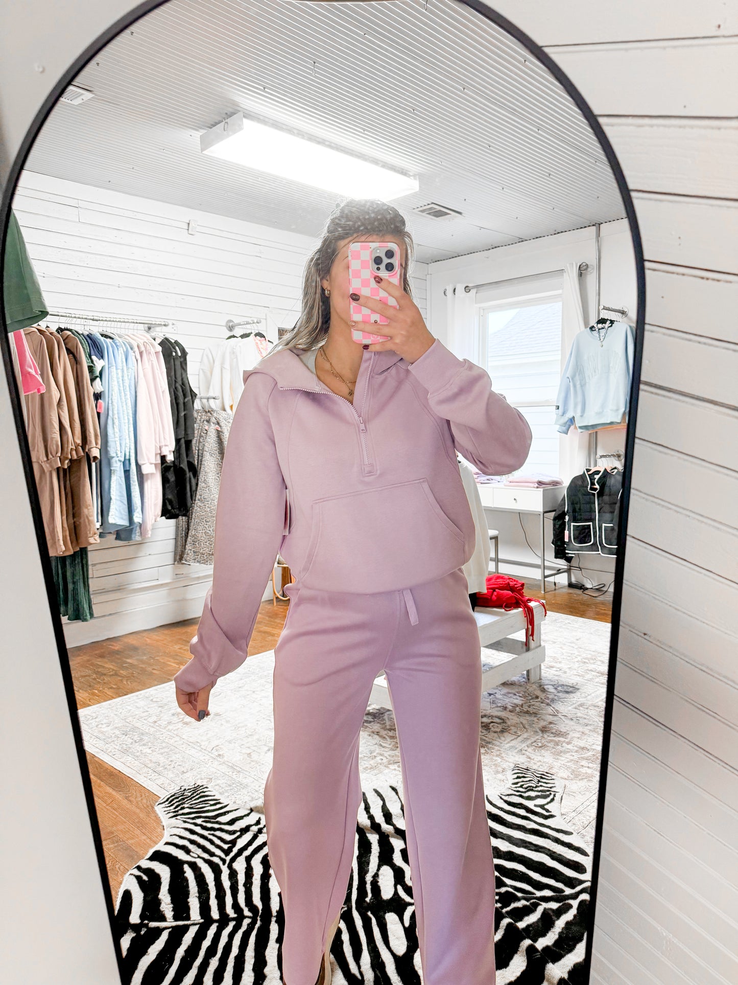 Half Zip Hoodie + Pants Set