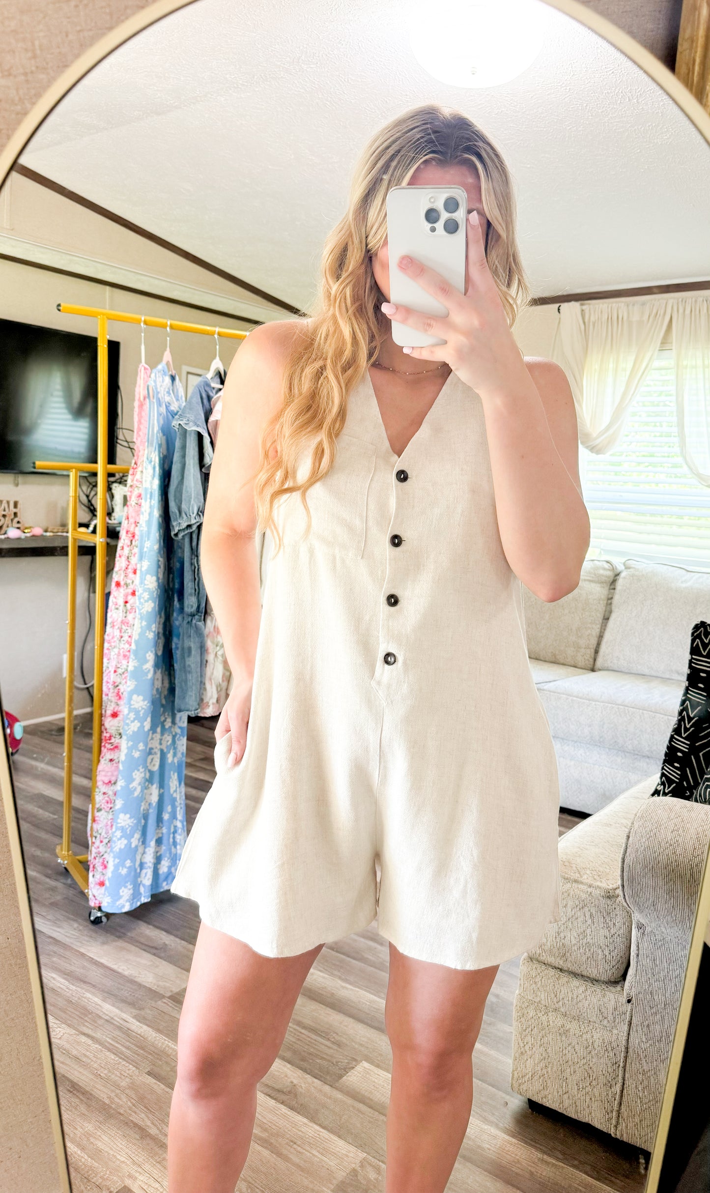 Linen Romper