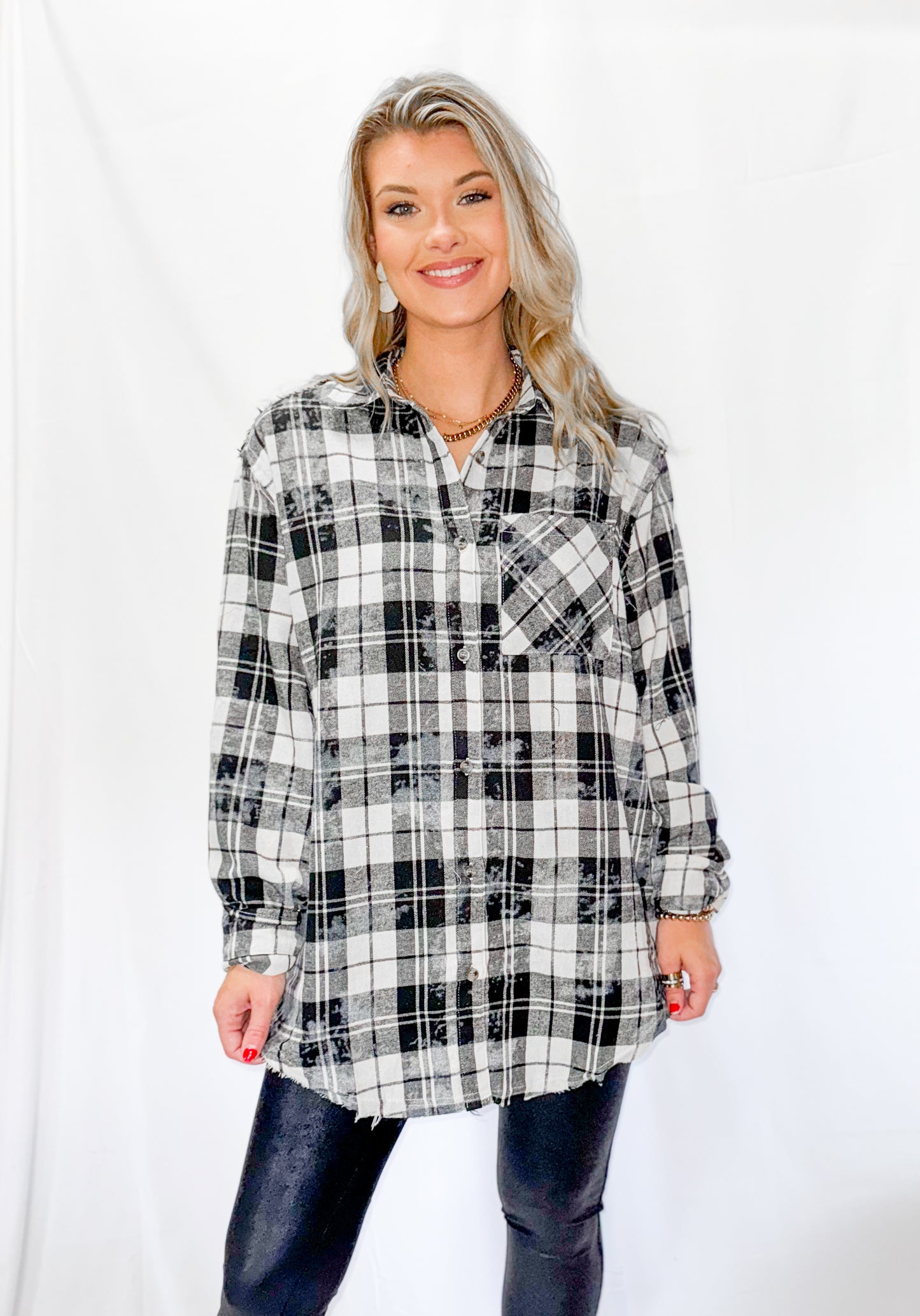 Acid-washed Cut Edge Flannel
