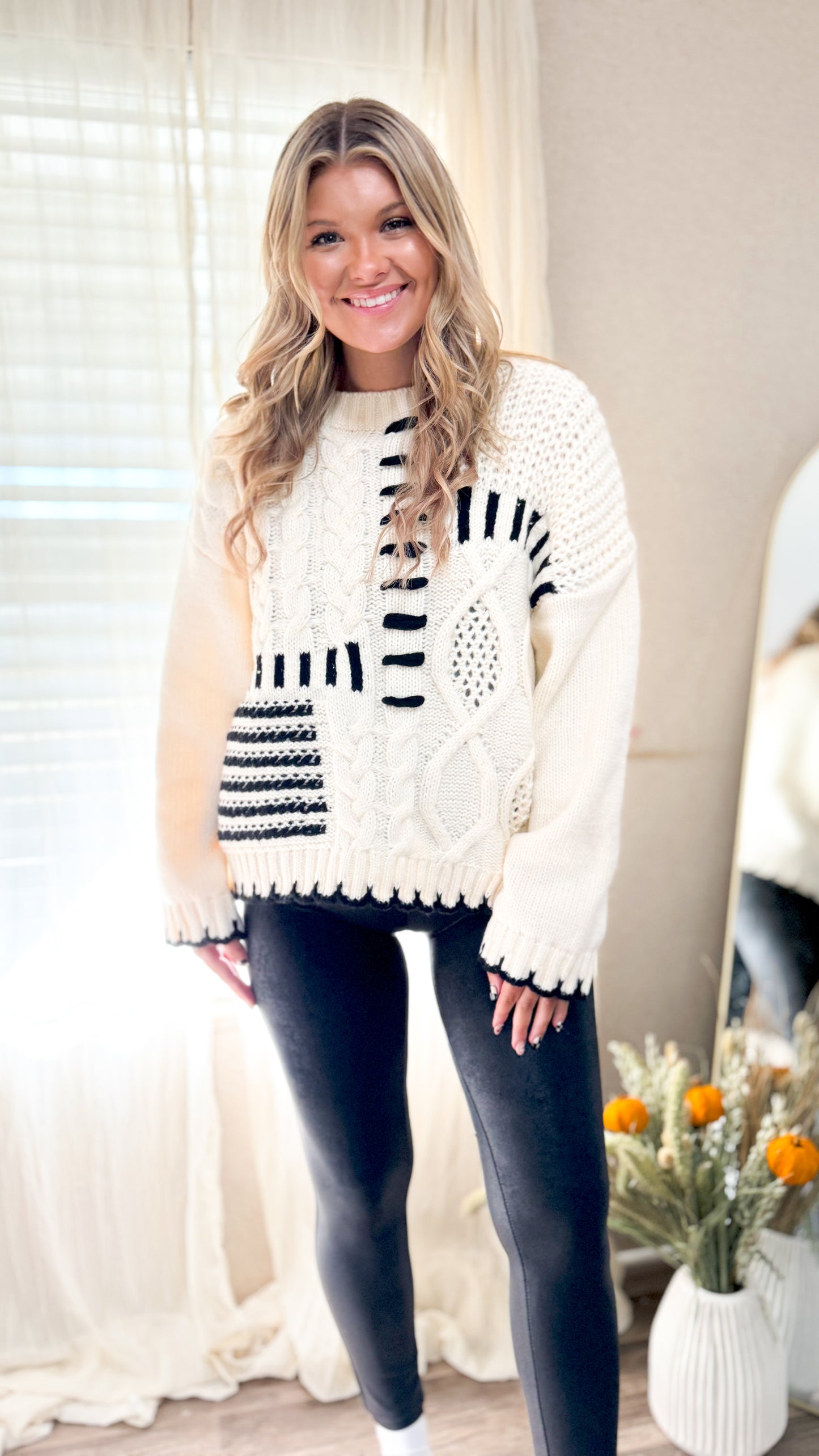 Cable Stitch Oversized Sweater