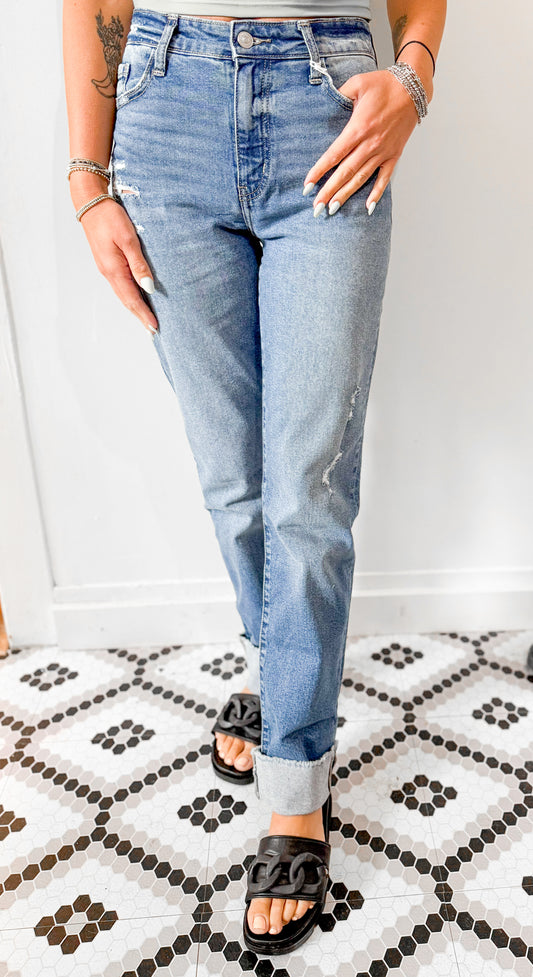 High Rise Straight Jean