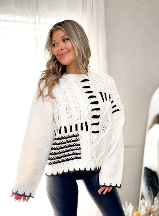 Cable Stitch Oversized Sweater