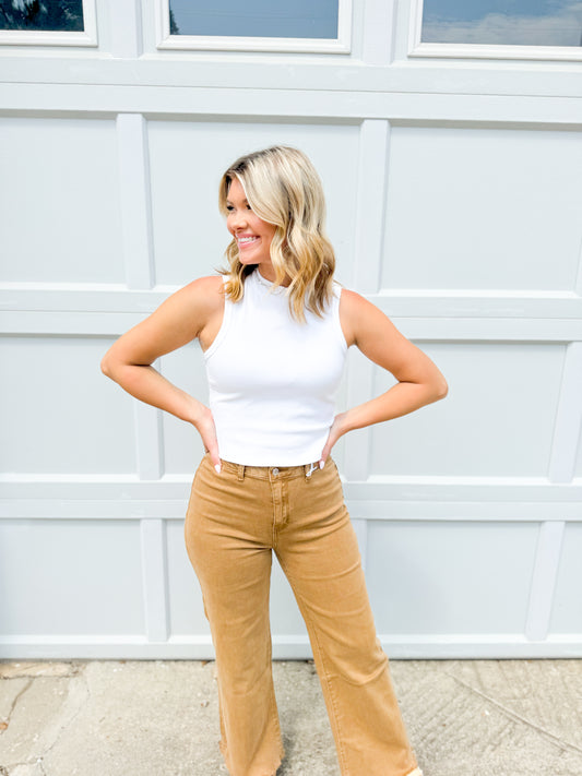 Mock Neck rib tank