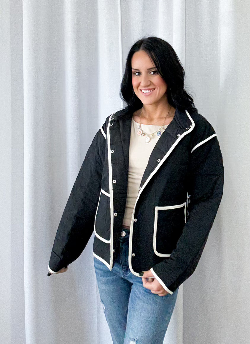 Black Quilt Jacket